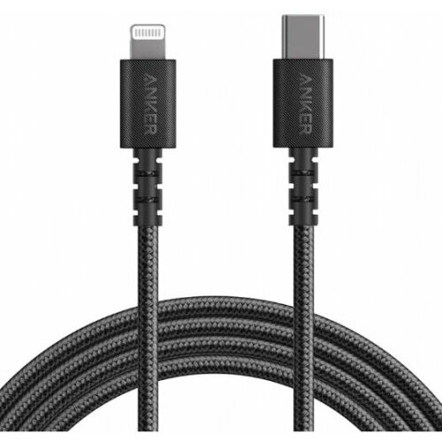 Кабель Anker PowerLine Select+ USB-C Lightning (MFI), 0,9м, A8617H11, черный аксессуар anker powerline select usb c lightning 90cm a8617h11 bk