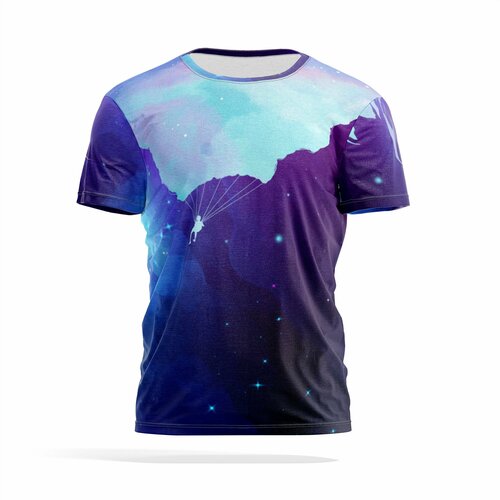 фото Футболка panin brand, размер s, серый, синий