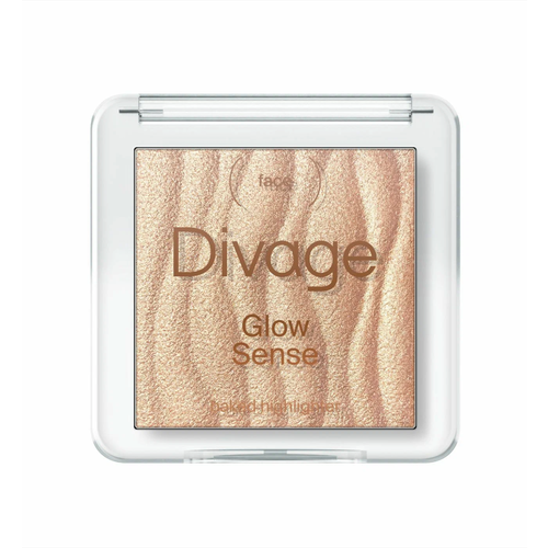 Дивейдж / Divage - Хайлайтер для лица запеченый Glow Sense Baked Highlighter тон 03, 5,5 г