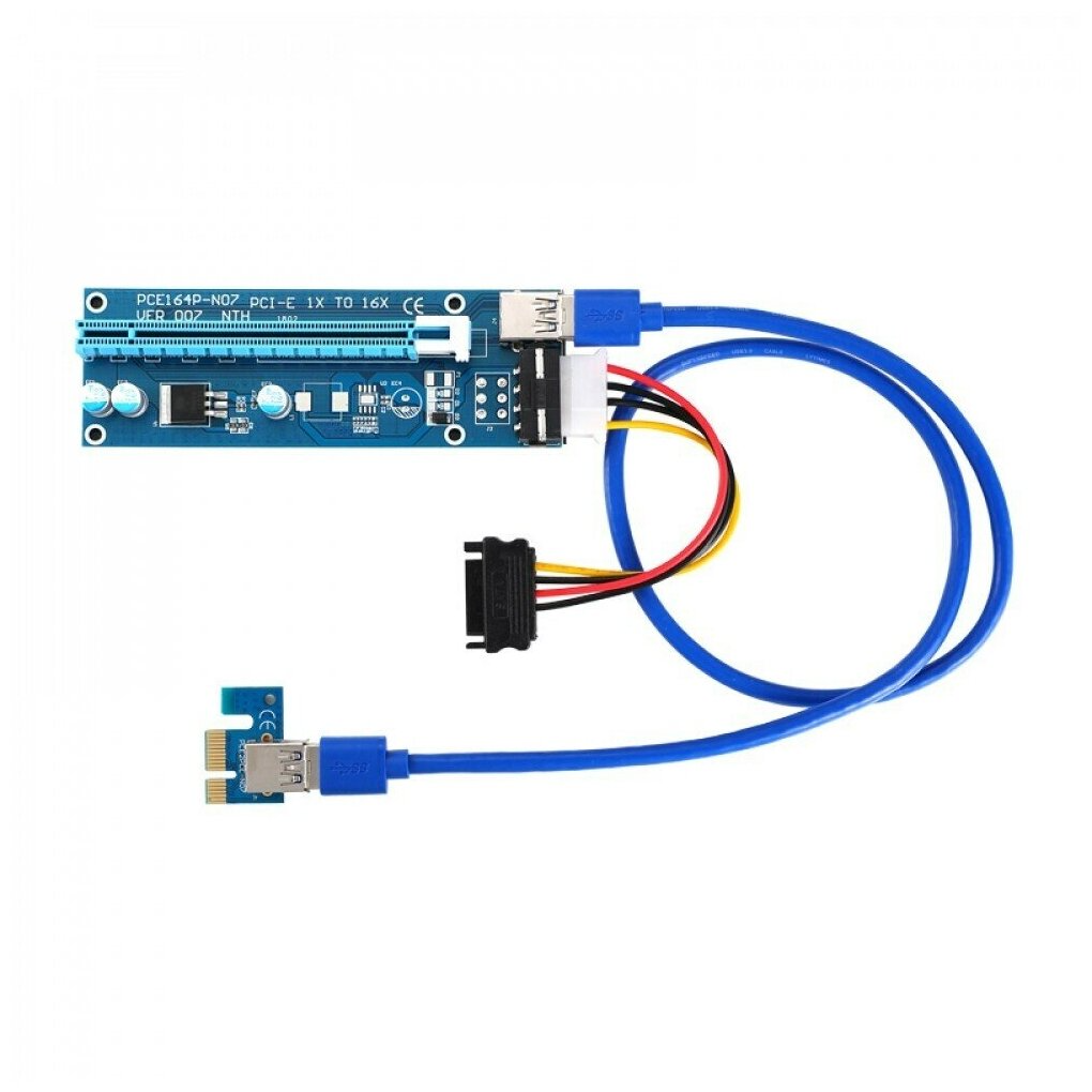 Аксессуар Райзер Palmexx 12v 6pin Ver 006C PCI-E PCI Express Riser USB 3.0 PX/RISER-006C