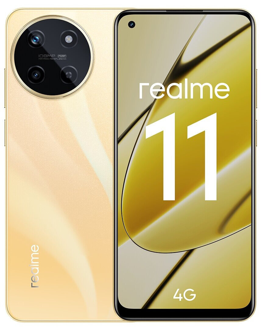 Смартфон REALME RMX3636 (11) 8 + 256 ГБ цвет: золотой - фотография № 1