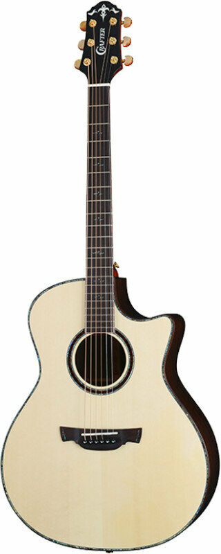 CRAFTER LX G-1000c акустическая гитара, верхняя дека Solid ель, корпус Solid палисандр