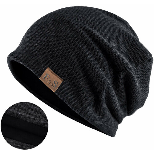 фото Шапка skully, размер m-l, черный