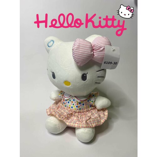 Мягкая игрушка котик Hello Kitty, в сердечко мягкая игрушка котик hello kitty в сердечко