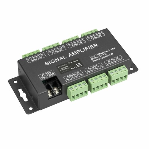 Усилитель сигнала LN-SPI-6CH (5-24V) (Arlight, IP20 Металл, 1 год) matrix nand programmer mtx spi flasher v1 0 fast usb spi nand programmer reader for xbox 360