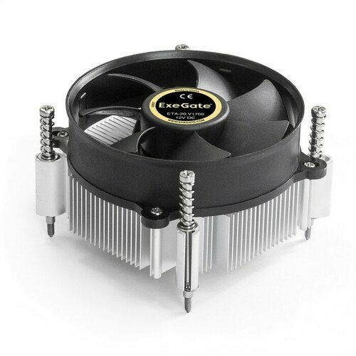 EXEGATE  EX292654RUS  ETA-20. V1700 Al, LGA1700 1150 1151 1155 1156 1200 1366, TDP 90W, Fan 95mm, 2400RPM, Hydro bearing, 3pin,