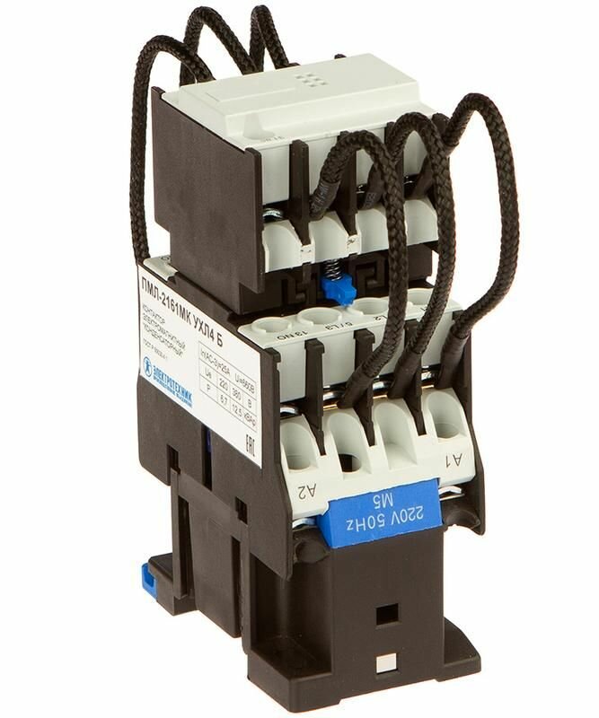 фото Контактор ПМЛ-2161МК УХЛ4 Б 25А кат. 220В AC 1НЗ IP20 12.5кВАр Электротехник ET003169