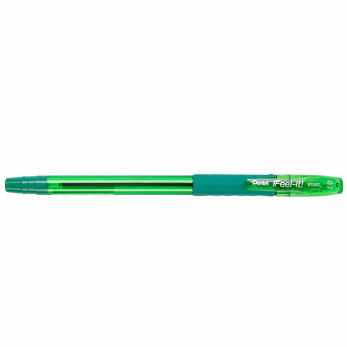 Pentel Ручка шариковая Feel it! d 0.7 мм BX487-D зеленые чернила