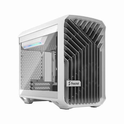 Корпус для ПК Fractal Design Torrent Nano White TG Clear Tint / mITX, TG / 1x180mm fan