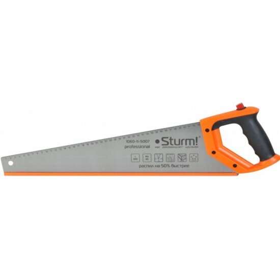 Ножовка по дереву Sturm! С карандашом,500мм,7-8 зуб. на дюйм, каленый 3D ЗУБ, 1060-11-5007