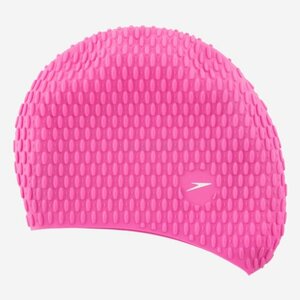 Шапочка для плавания Speedo Silicone swim cap, силиконовая, розовый/фиолетовый (размер 52-58), 8-70929D669/D669
