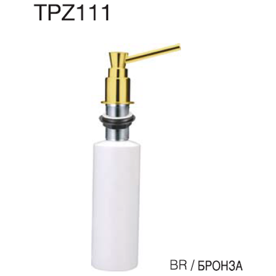 Дозатор для жидкого мыла Topzero TopZerp TPZ 111 BR, бронза