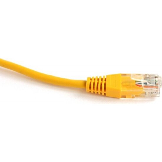 Патч-корд RJ45 - RJ45, 4 пары, UTP, категория 5е, 2 м, желтый, TWT TWT-45-45-2.0-YL - фото №1