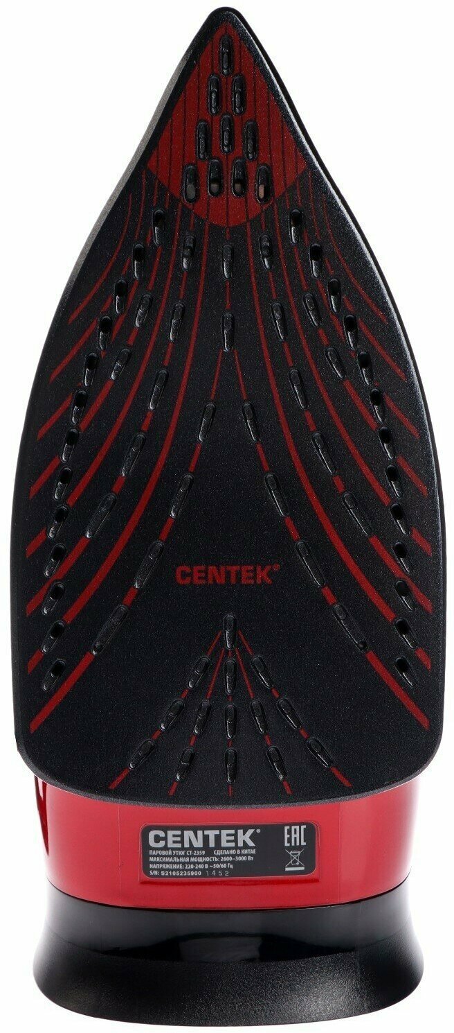 Утюг CENTEK CT-2359, черный/красный - фото №13