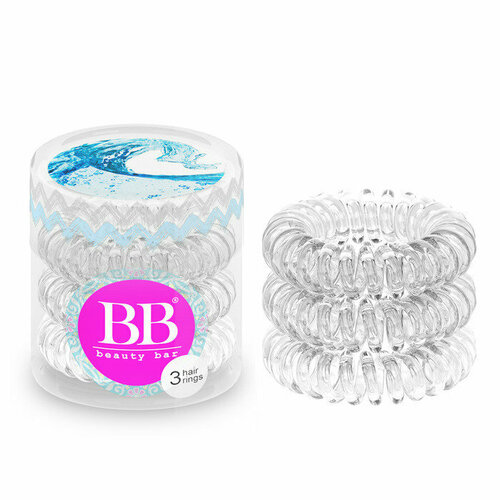 Резинка для волос Beauty Bar Hair-Rings Clear масло для регенерации защиты и блеска волос beauty bar hair oil healthy hair 30 шт