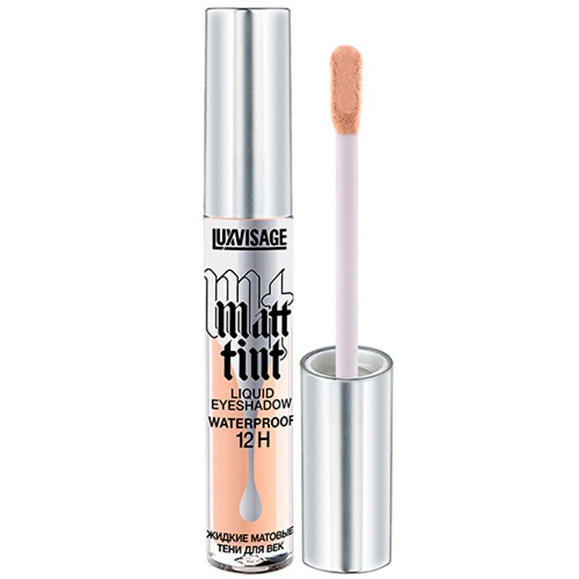 Тени для век LuxVisage жидкие Matt Tint Waterproof, тон 101 cream beige