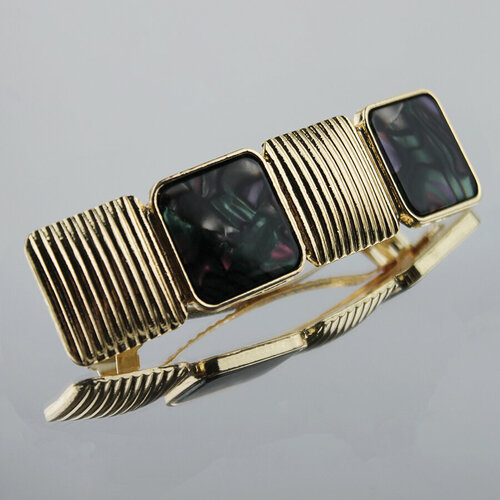 Заколка для волос квадратные рисунки, 8.5х2.5см