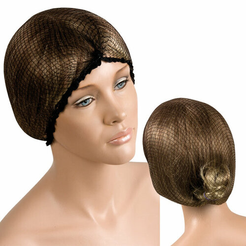 Сеточка для прически на резинке черная 300₽