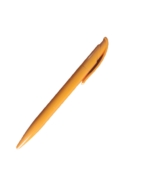 Ручка Senator, автоматическая, корпус оранжевого цвета, синие чернила