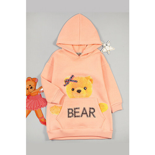 фото Толстовка tocka, размер 98, розовый, бежевый