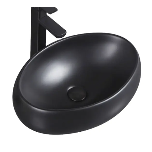 Накладная черная матовая раковина для ванной Gid Bm9030b