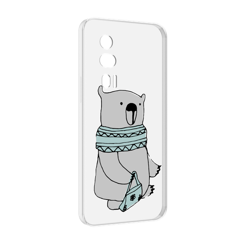 Чехол MyPads Модный медведь для Xiaomi Redmi K60 задняя-панель-накладка-бампер чехол mypads модный гамбол для xiaomi redmi k60 задняя панель накладка бампер