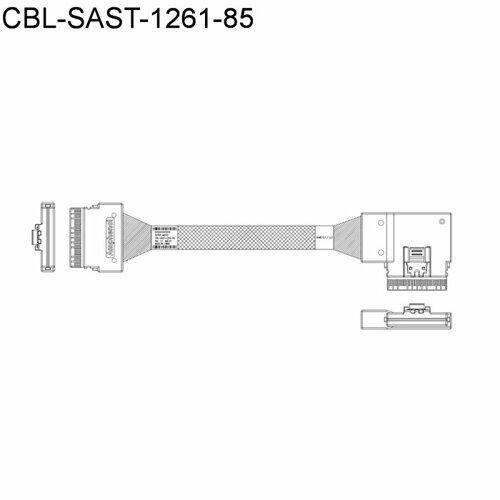 Supermicro CBL-KIT-220U-TNR-22N Cable Kit with 11 NVMe cables for X12 Ultra 220U-TNR CBL-KIT-220U-TNR-22N комплект кабелей supermicro cbl sast 0507 01