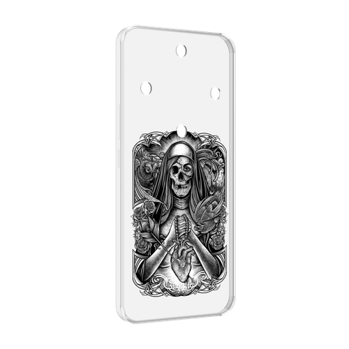 Чехол MyPads скелет с сердцем для Honor Magic 5 Lite / Honor X9a задняя-панель-накладка-бампер