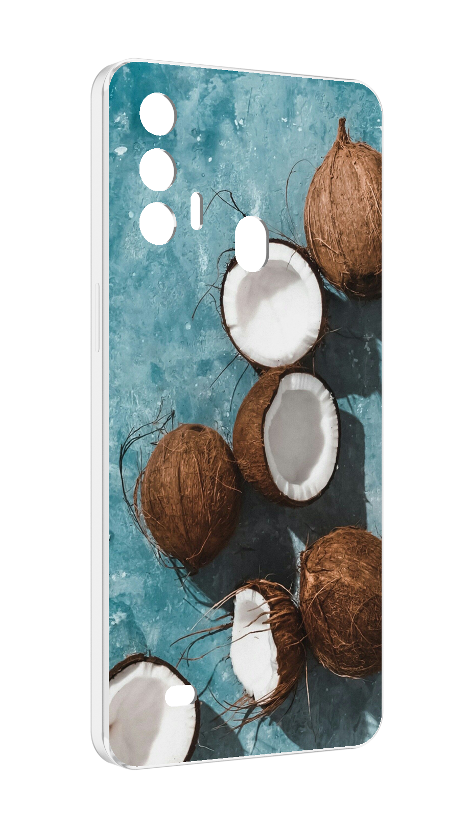Чехол MyPads красивые-кокосы для Oukitel C31 Pro задняя-панель-накладка-бампер