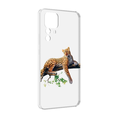 Чехол MyPads леопард-на-дереве детский для Xiaomi 12T Pro задняя-панель-накладка-бампер чехол mypads морковка детский для xiaomi 12t pro задняя панель накладка бампер
