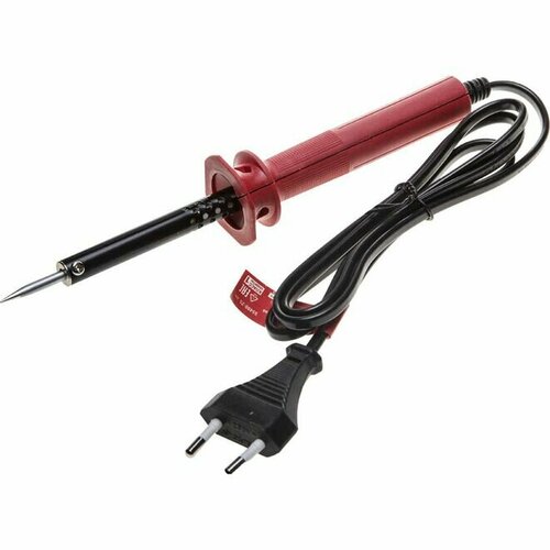 Электропаяльник ЗУБР 25Вт с пластиковой рукояткой конус 75300₽