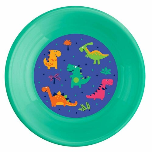 Тарелка глубокая детская Динозавры 185 мм пластик 478₽