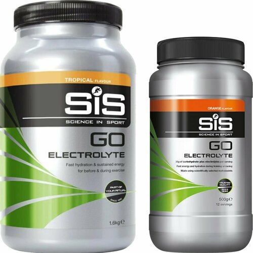 Изотоник SCIENCE IN SPORT (SiS) GO Electrolyte Powder 1x500 г, 1x1600 г, Тропические фрукты, Апельсин изотоник science in sport sis go electrolyte powder 2 x 1600 г тропические фрукты апельсин