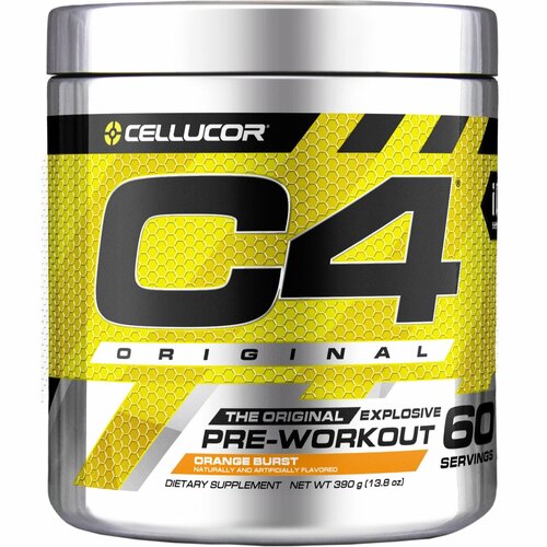 фото Предтреник cellucor c4 pre-workout 342 - 390 г, апельсин
