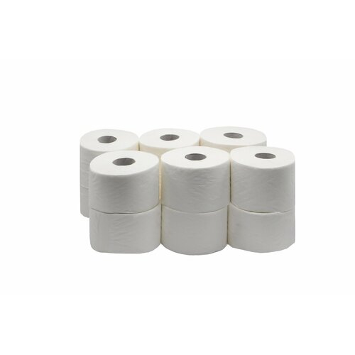Туалетная бумага 75 м ZELPAPER двухслойная, 12 рулонов