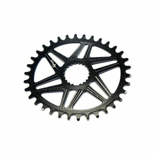 фото Звезда передняя neutrino, shimano dm, 3 мм, 36t, овальная, черная neutrino components