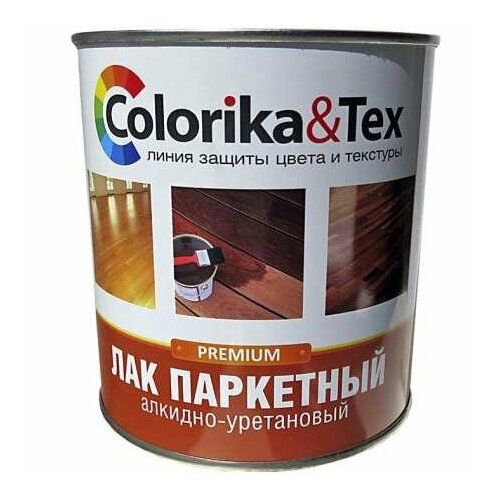 Лак Colorika&Tex паркетный алкидно-уретановый 0,8 л полуматовый Colorika&Tex, (1шт) (92404)