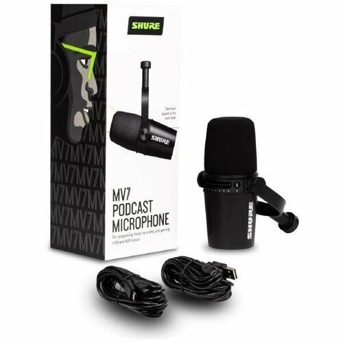 USB-микрофон Shure MV7-K Black 3990000₽