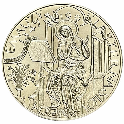 Чехия 200 крон 1997 г. (650 лет Эммаусскому монастырю) клуб нумизмат монета 200 крон чехии 1997 года серебро спорт