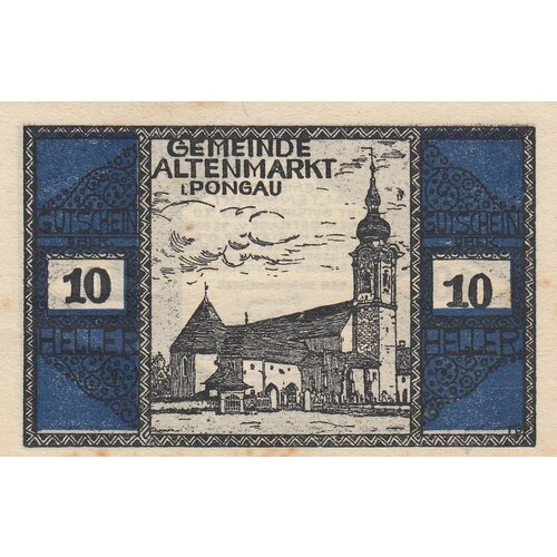 Австрия, Альтенмаркт-им-Понгау 10 геллеров 1914-1920 гг.