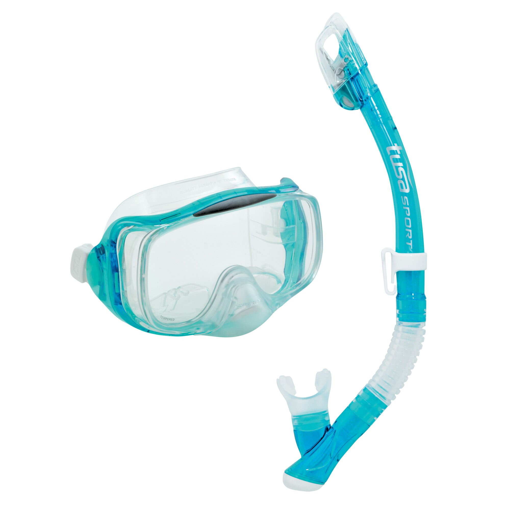Tusa Комплект маска+трубка UCR-3325P, в сумке прозрачный силикон, CGR