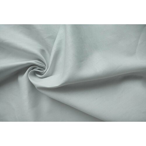 Ткань бело-жемчужный лен ткань плотный бело серый лен