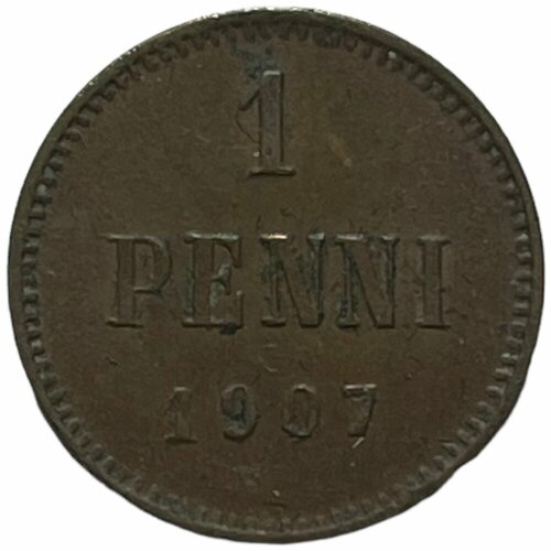 Российская империя, Финляндия 1 пенни 1907 г. (2) российская империя финляндия 10 пенни 1907 г