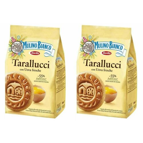 Mulino Bianco Печенье песочное Tarallucci, 350 г, 8шт