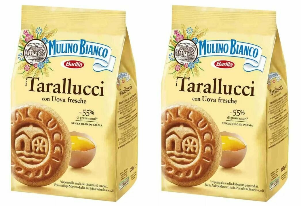 Mulino Bianco Печенье песочное Tarallucci, 350 г, 2 уп - фотография № 2