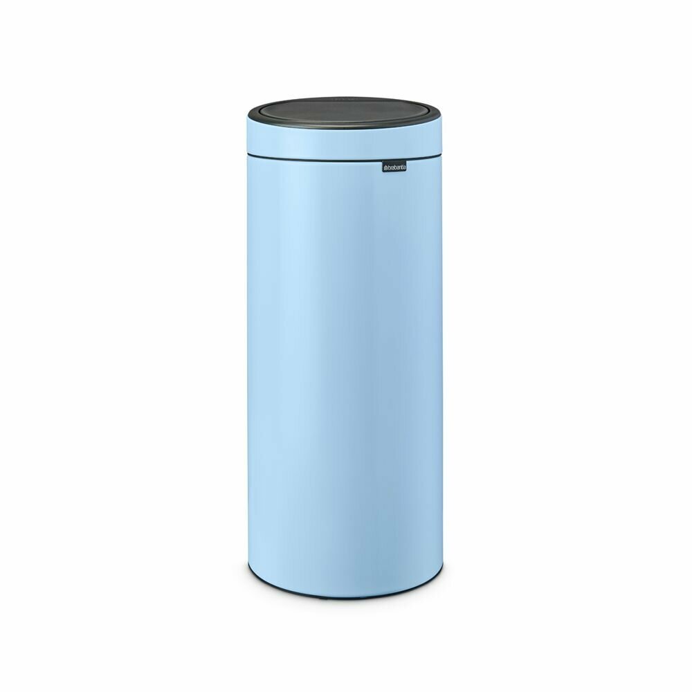 Мусорное ведро Brabantia Touch Bin New 202728 30 л, голубое - фото №1