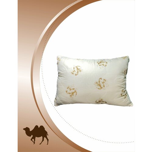Подушка Бархан 50х70 с верблюжьей шерстью в тике. ДОМ текстиля