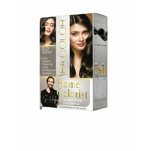 SEA COLOR Набор для окрашивания волос HOME COLORIST HAIR DYE KIT 3.0 Горький кофе