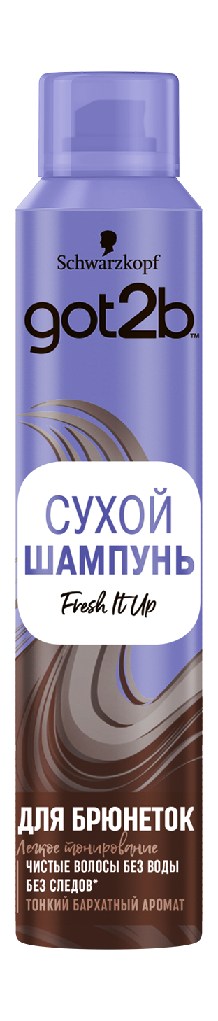 SCHWARZKOPF & HENKEL Шампунь сухой Got2b Fresh It Up для брюнеток, 200 мл