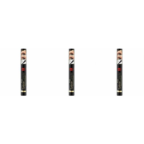 корректор для бровей 5в1 eveline eyebrow corrector 9 мл Eveline Cosmetics Корректор для бровей темно коричневый,9 мл,3 шт